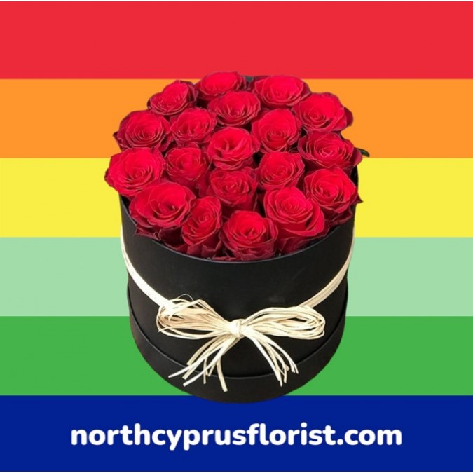 20 Red Roses in a Box